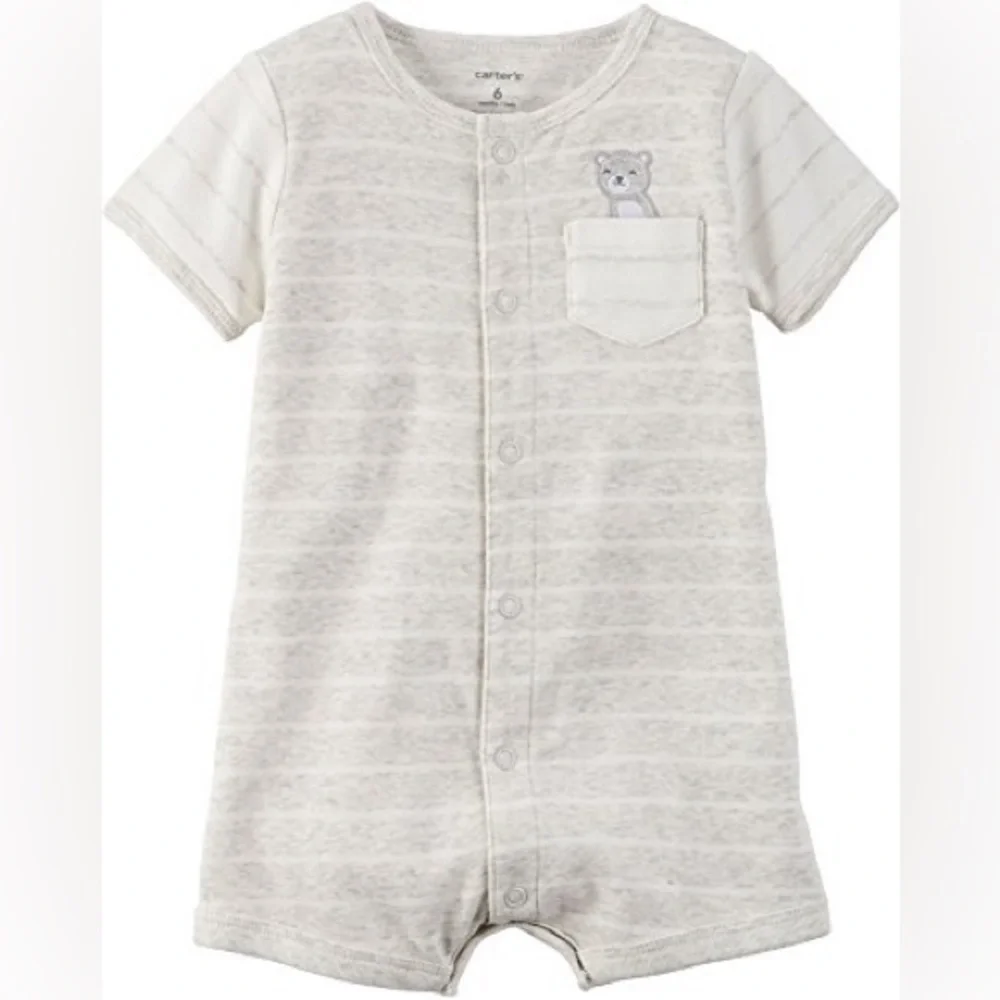 Carter's Baby Boys' Bear Pocket Creeper 6 Months